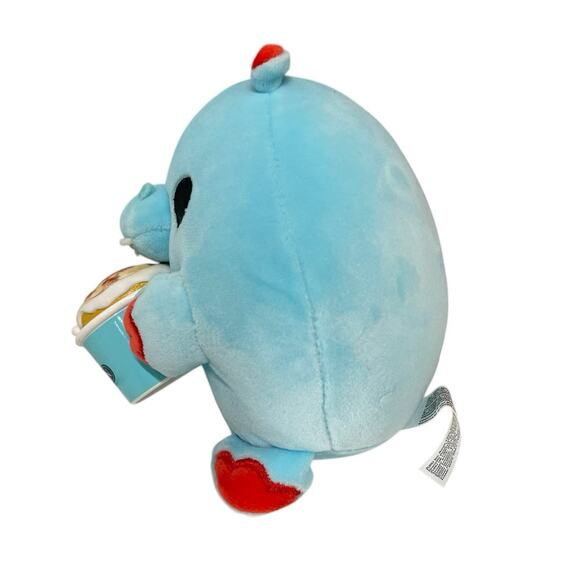 ZURU Snackles Hugh the Blue Hippo Cinnabon Plush 5" Stuffed Animal Series 2 EUC - Picture 2 of 9